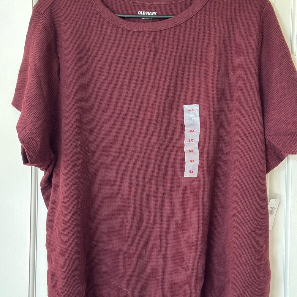 Burgundy Ribbed Top